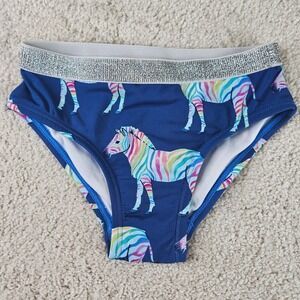 NWT's Hatley‎ Swim Bottoms Rainbow Zebra Print Sparkle Waistband Girls Size 3